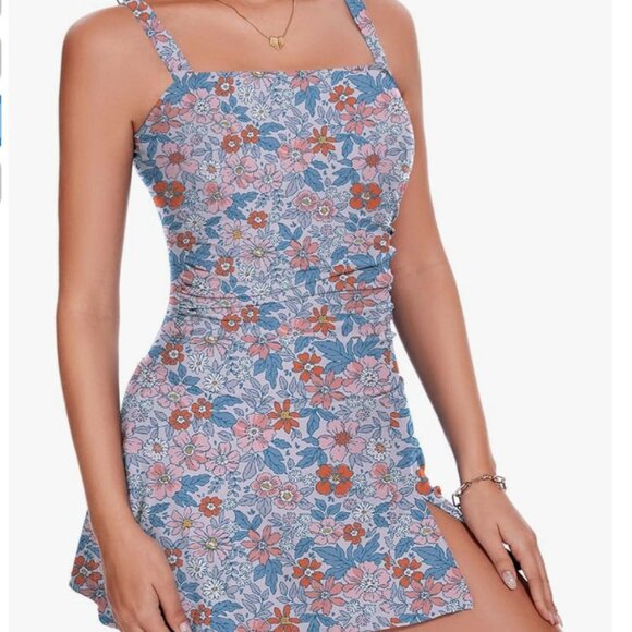 NWT Berlin women's Swim dress one piece swimsuit XL - Picture 1 of 10